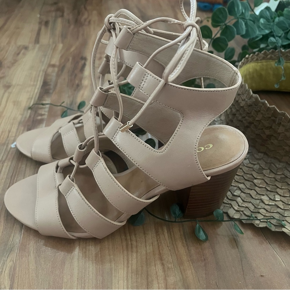 Coach Cream Gladiator Sandals - Picture 4 of 6